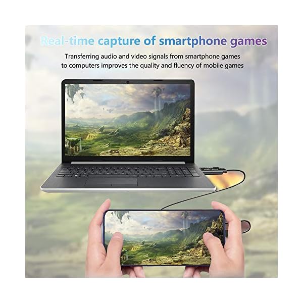ConBlom Videoaufnahmekarte, HDMI Video Capture Card 1080P 30fps HD Video Capture Karte zu USB 2.0 Aufnahme über DSLR… – Bild 8