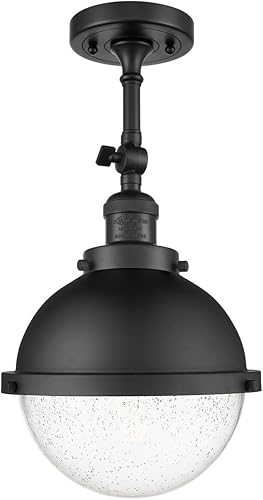 Innovations 201F-BK-HFS-84-BK - Soporte semiempotrado de una luz de Franklin Restoration Collection