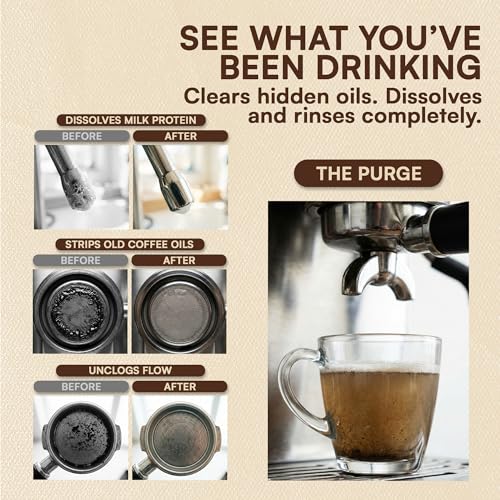 Image of Espresso Machine Cleaning Tablets 120-Pack Portafilter Cleaner Descaler Compatible with Breville Espresso Machine, Gaggia, Delonghi, Jura, Philips Expresso Cleaning Tablets Backflush Oil Remover