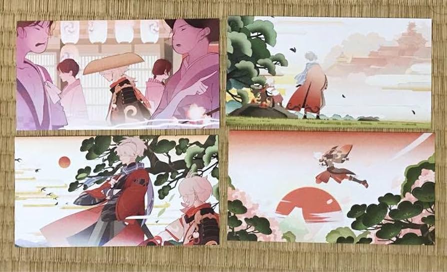 Amazon.co.jp: 原神 楓原万葉 ポストカード4枚セット 公式正規品