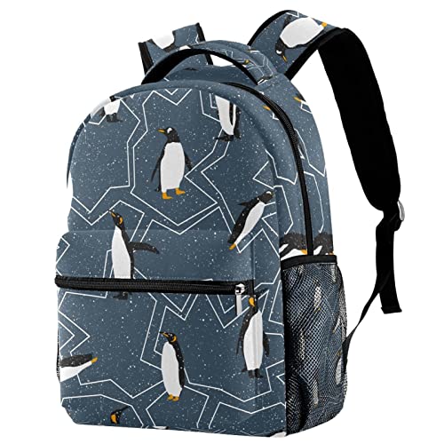 Sac à dos voyage pingouin étanche avec porte-bouteille fille garçon