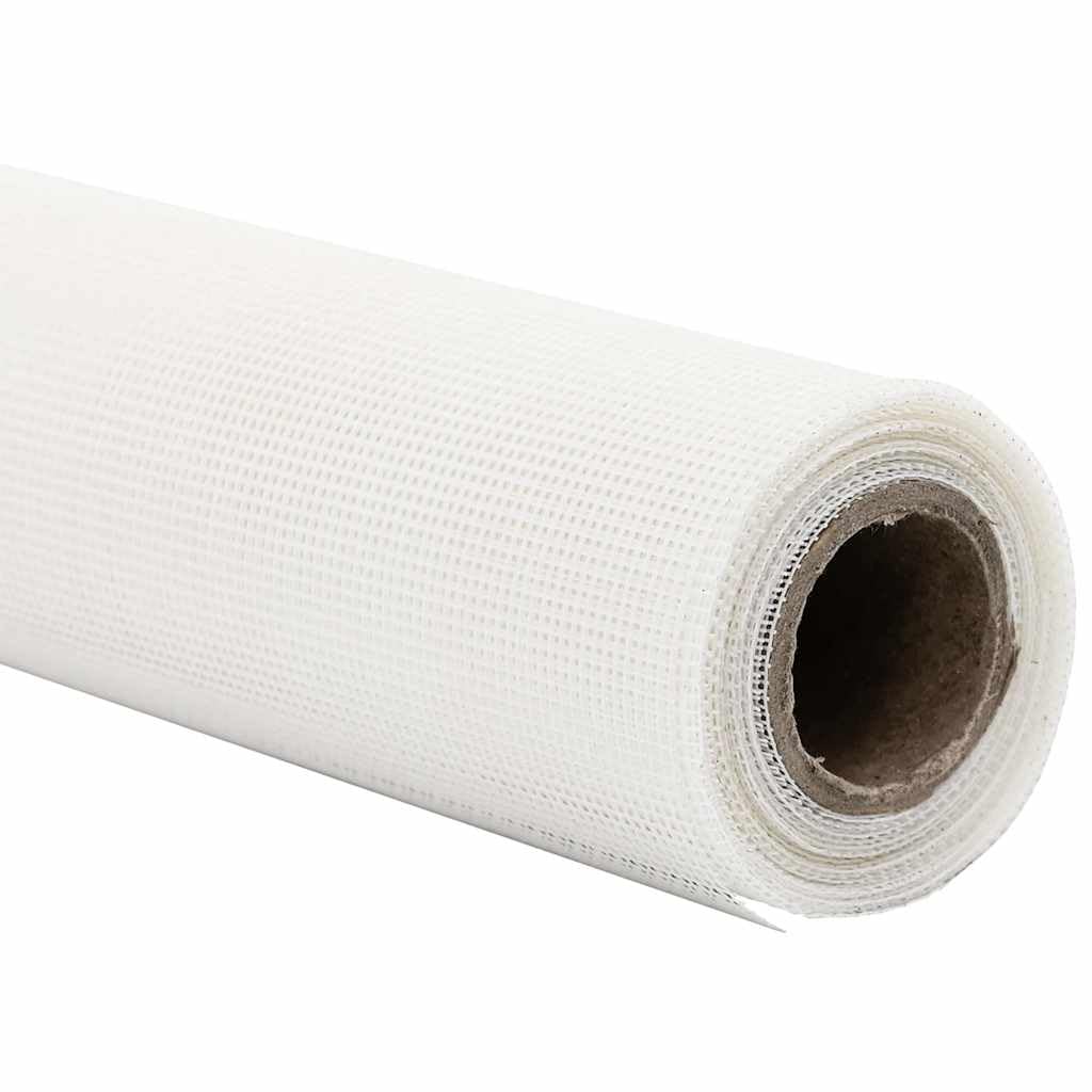 vidaXL Insect Mesh Screen White 80 x 500 cm Fibreglass, Fiberglass Screen, Outdoor Insect Mesh Panel, Rectangular Bug Protection Barrier, Weather Resistant, Functional
