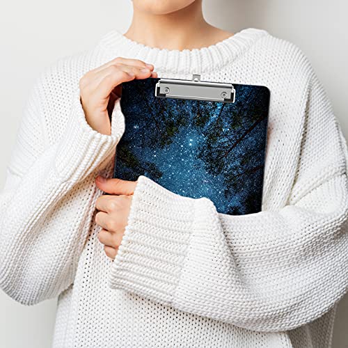 Image of Plastic A4 Clipboards, Clip Board Stardard Letter Size 9 x 12.5 in | Office Decorative for Students Women Men and Kids,Night Sky