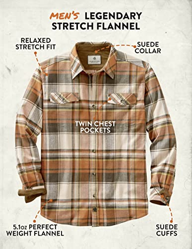 Legendary Whitetails Men's Standard Legendary Flannel Shirt, Horizon Plaid, Small #TOP3