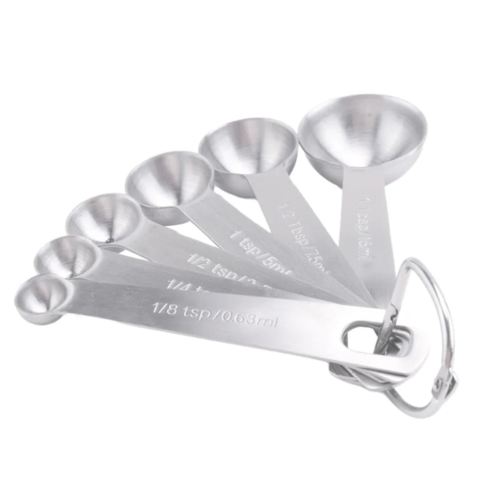 Cucharas medidoras, juego de tazas y cucharas acero inoxidable, cucharadas pequeñas con medidas métricas estadounidenses para Medir Líquidos y Sólidos