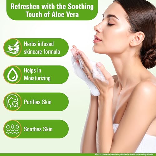 Image of Multani Naturals Rosewater & Aloe Vera Soap Bar For Bath (125gm - Pack of 6) | Paraben Free | Clinically Tested | Herbal Soap Bar with Rose Water & Glycerin | Helps Sooth & Calm Irritated Skin, Hydrate & Softens Skin | For All Skin Types | Soap For Men & Women