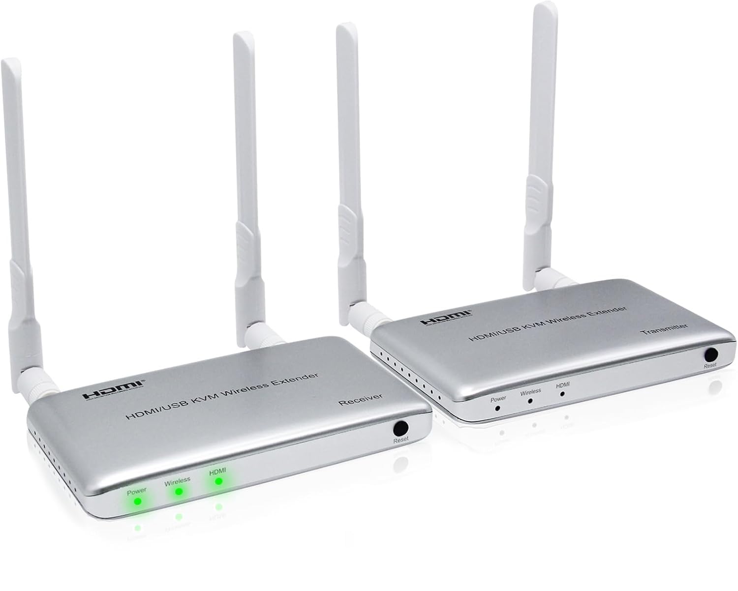 Microware 1080p 200M HDMI KVM Wireless Extender Transmitter Receiver Full HD with 2.4G/5G Band High-Speed Video Converter for Camera PC to TV Monitor Display-image-45