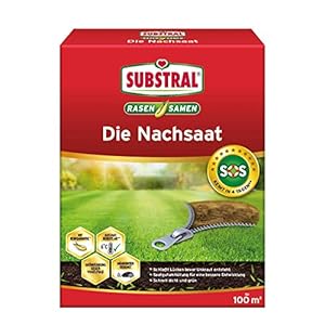 Substral Graszaad, voor nazaaien en nazaaien, uniek premium grasreparatie-mengsel met turbo-kieming, 1 kg voor 50 m2 2…