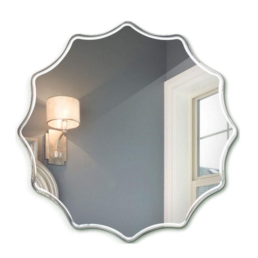 Miroir de salle de bain mural sans cadre rectangulaire épuré pour lavabo