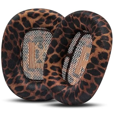WC PadZ Max Ear Cushions Compatible with AirPods Max 1 & 2, Made by Wicked Cushions | Soft Fabric, Enhanced Comfort & Unique Style | Leopard