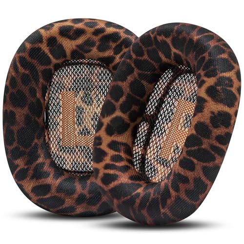 WC PadZ Max Ear Cushions Compatible with AirPods Max 1 & 2 Made by Wicked Cushions | Soft Fabric Enhanced Comfort & Unique Style | Leopard