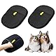 2 Stück Pet Hair Remover Glove Katzen Handschuhe Fellpflege, Katzenhandschuh, Static Removal Gloves, Wiederverwendbares, Doppelseitiges Design zum Haarentfernung für Schönheit und Massage