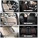 SOUIPA Leather Seat Covers for Mazda CX-30 2020-2024,Car Seat Covers Full Set,Waterproof Seat Protectors Auto Seat Covers,Breathable Nonslip Interior Cover Seats for Cars(Black and Coffee)
