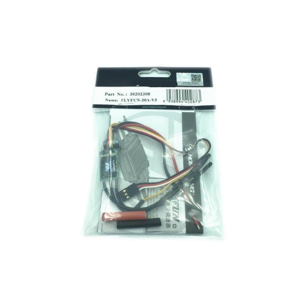 Flyfun 20A 30A ESC Speed Controller compatibile con motore a spazzole Lipo 2-4S per droni RC e modelli aeroplani(20A MINI V5)