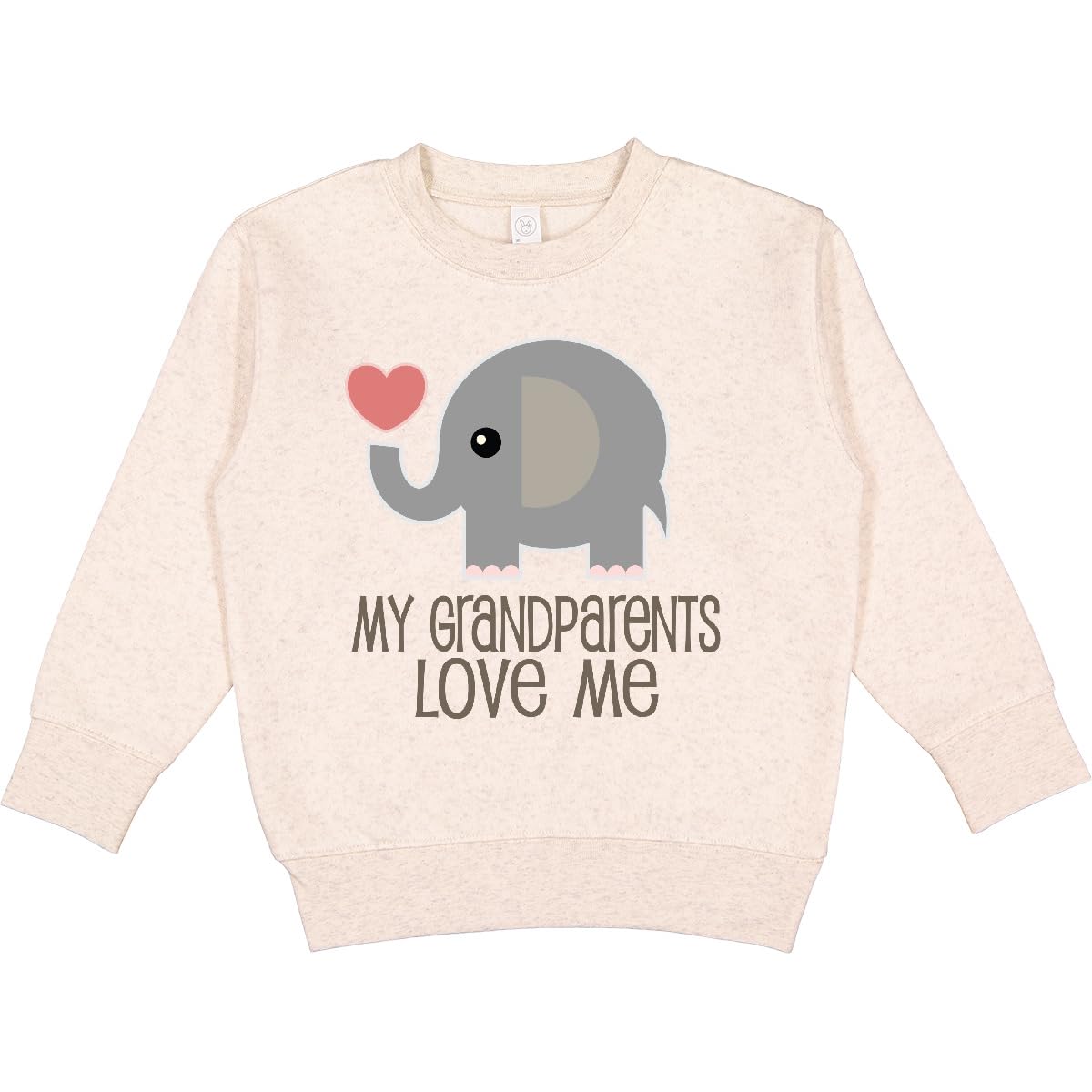 inktastic My Grandparents Love Me Elephant Toddler Sweatshirt 5-6 Natural Heather 32f02