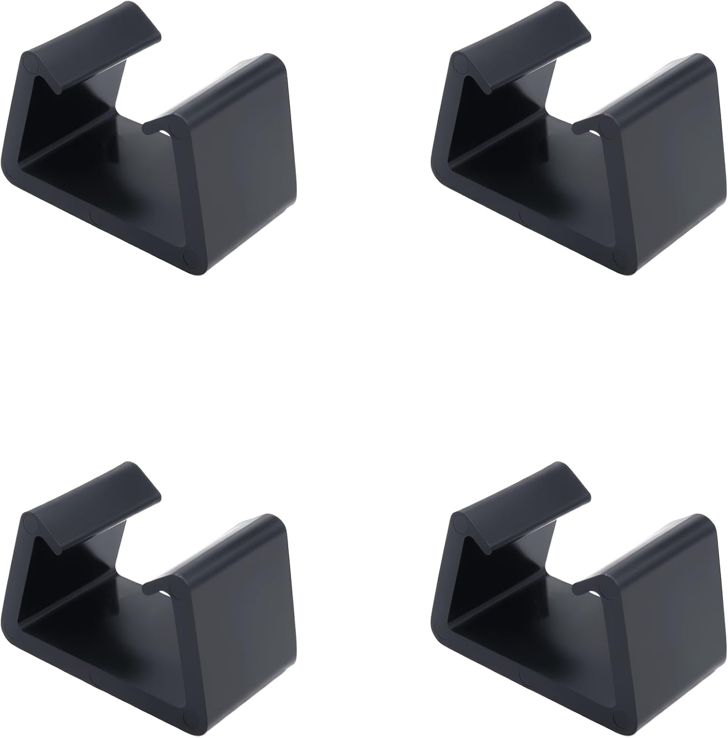 4 PCS Wicker Chair Clamps Black Sectional Couch Connectors for Connecting Modular Furniture
