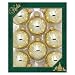 Christmas By Krebs Made in The USA Designer Seamless Glass Christmas Ball Ornaments, 2 5/8" (67mm), Tiffany Gold, 8 Pieces