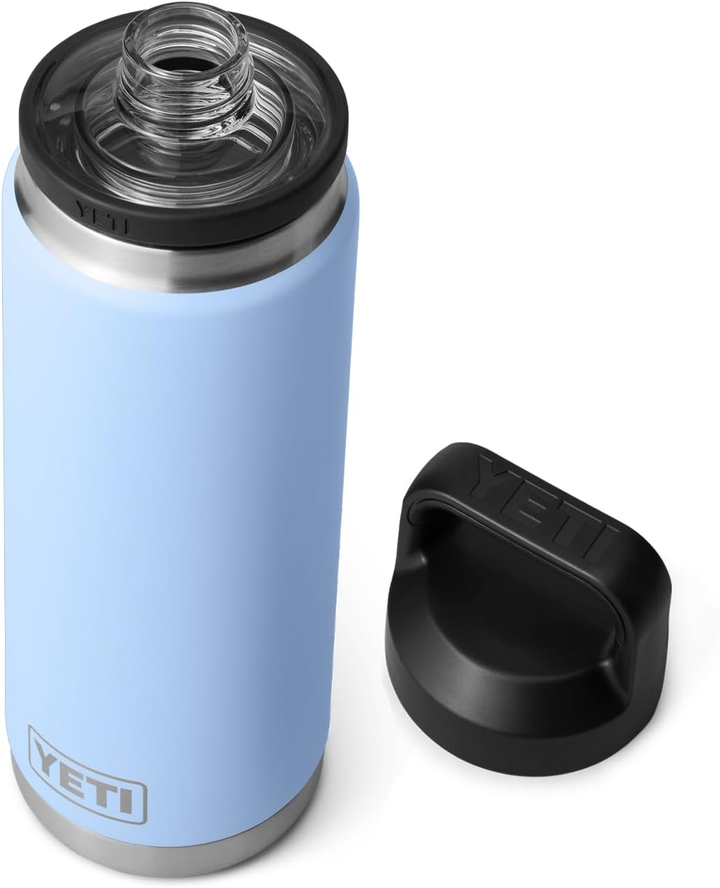 Rambler 26 oz Bottle, Leakproof, Vacuum Insulated, Stainless Steel with Chug Cap, Big Sky Blue