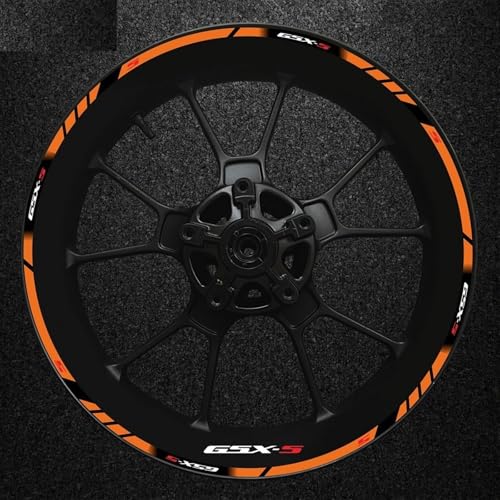 Autocollant réfléchissant jante moto résistant aux rayures de Suzuki GSX-S
