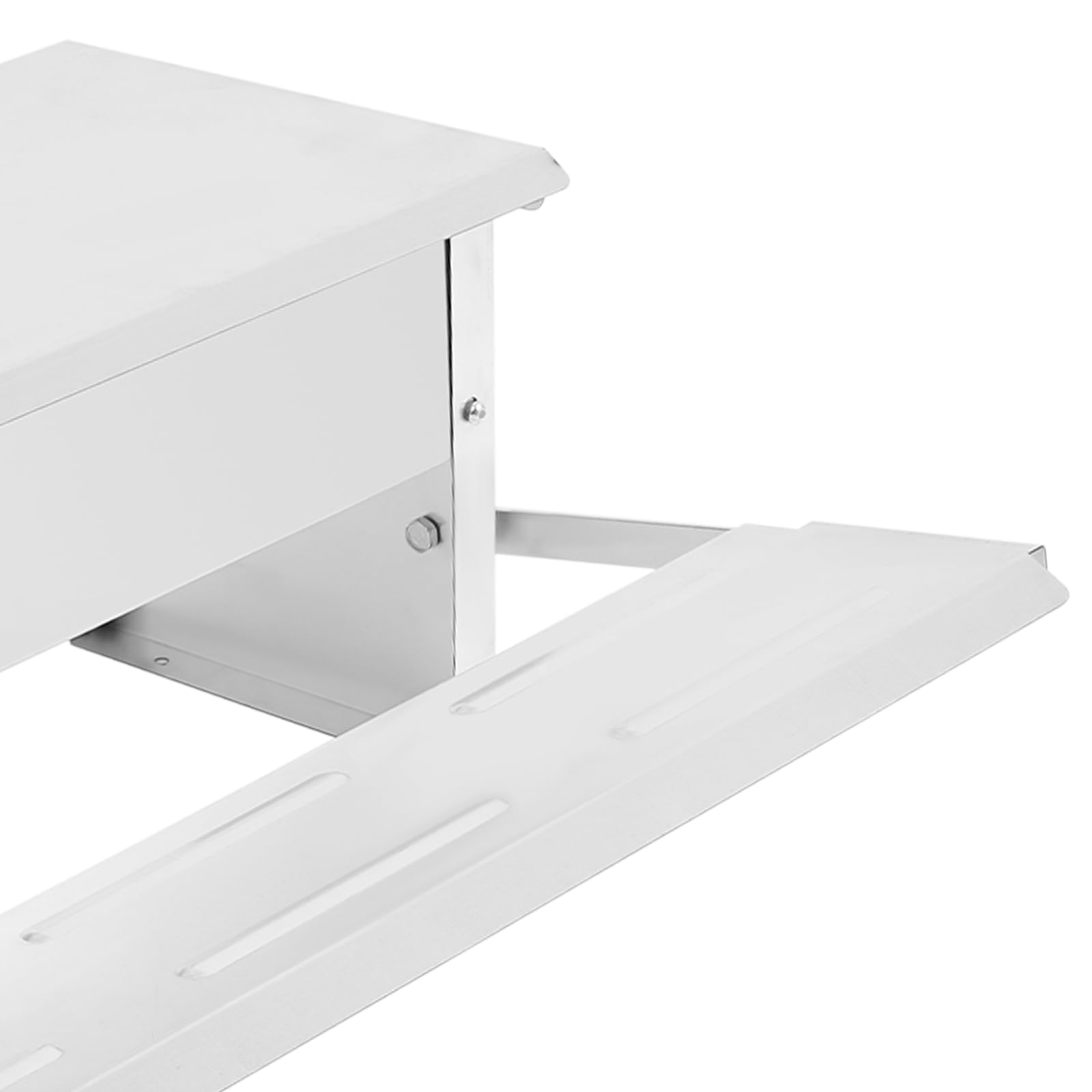 Comedero automático para pollos, con tapa, de acero galvanizado, para gallinas, 8,2 L, 51 x 37 x 35 cm