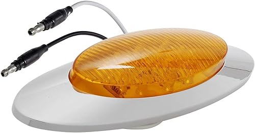 Miniatura 4 de Partsam 10 luces ámbar de 6-1/2 pulgadas de separación/marcador - Terminal bala debajo de la puerta, panel de molduras de 16 diodos sellados + 5