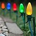 Holiday Joy Universal Light Lawn Stakes for Holiday String Lights on Yards, Driveways & Pathways - 8.5 inch Tall - New and Improved Model (100 Pack)