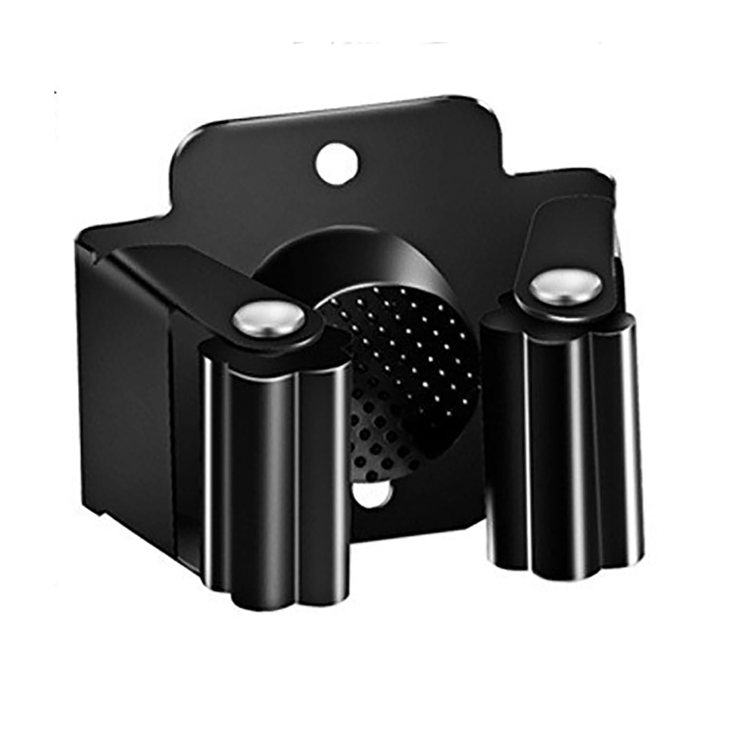 Soporte de pared para escoba, soporte de pared para trapeador de acero inoxidable, gancho fijo, clip para trapeador, soporte para herramientas de jardín, soporte de pared para cocina, baño 3