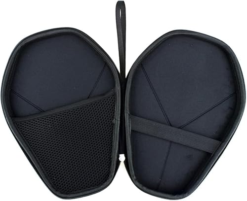 Miniatura 6 de Funda hexagonal de ping-pong, protector rígido para 2 raquetas de tenis de mesa de mango largo, impermeable y a prueba de caídas, diseño ligero y