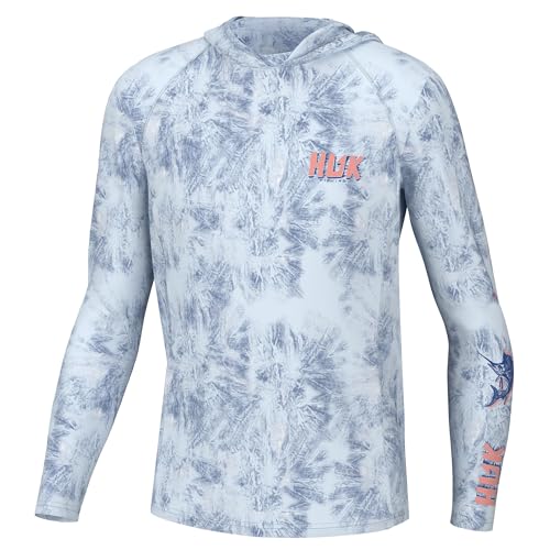 Image of HUK Kids Pursuit Pattern Long Sleeve Shirt, Fishing Shirt for Kids