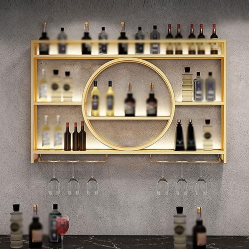 Soporte metálico para botellas de vino de 3 niveles, 100 cm miniatura 4