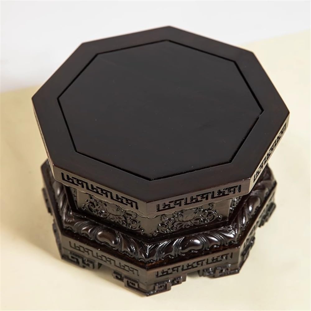 Amazon.com: mengli-99 Bonsai Base Stand Octagonal Ebony Display