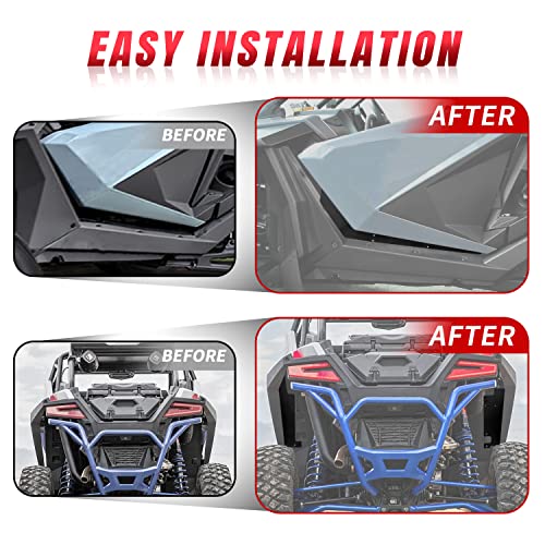 Image of Mudguard Lower Door Valance for Polaris RZR PRO XP 20-24, Rear Wheel Well Block Offs Rear Splash Guard Fender for Polaris RZR PRO XP 2020-2024 Accessories (4PCS)