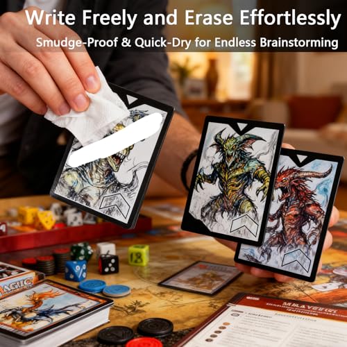 MTG Dry Erase Tokens Set of 60, Reusable Double-Sided Blank Cards - image 2