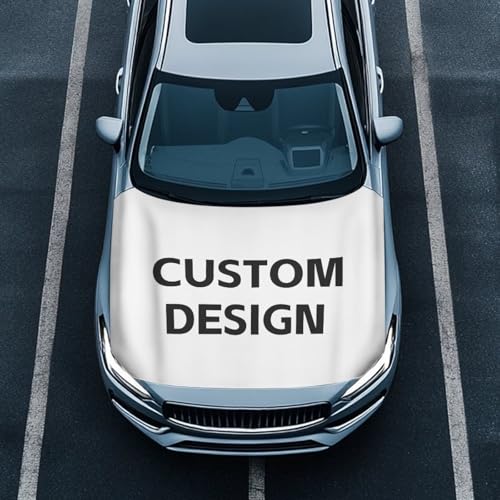 Image of Custom Design Car Hood Cover Elastic Fabrics Automotive Hood Covers Washed Vehicles Decorate Suitable for SUV and Pickup Trucks