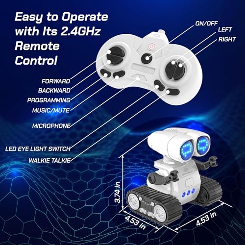 Hopetiger B4 Rc Robot Toys For Kids - Rechargeable Walkie Talkie Remote Control Toy thumb #5