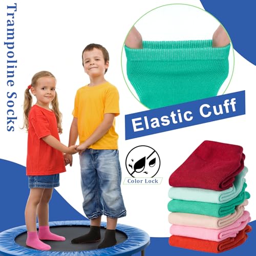 Image of HYCLES Toddler Girl Socks, 12 Pairs Non Slip Ankle Toddler Socks for 1-7 Years Baby Girls Kids