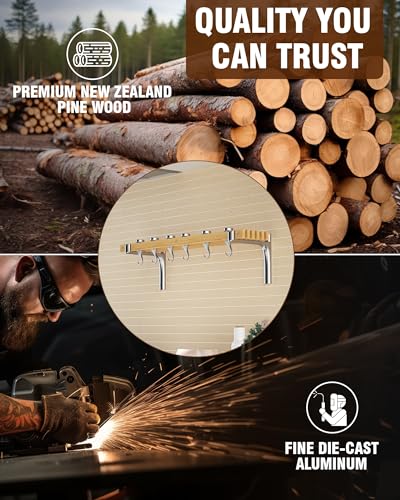 Cooks Standard NC-00267 Wall Mounted Wooden Pot Rack thumb #3