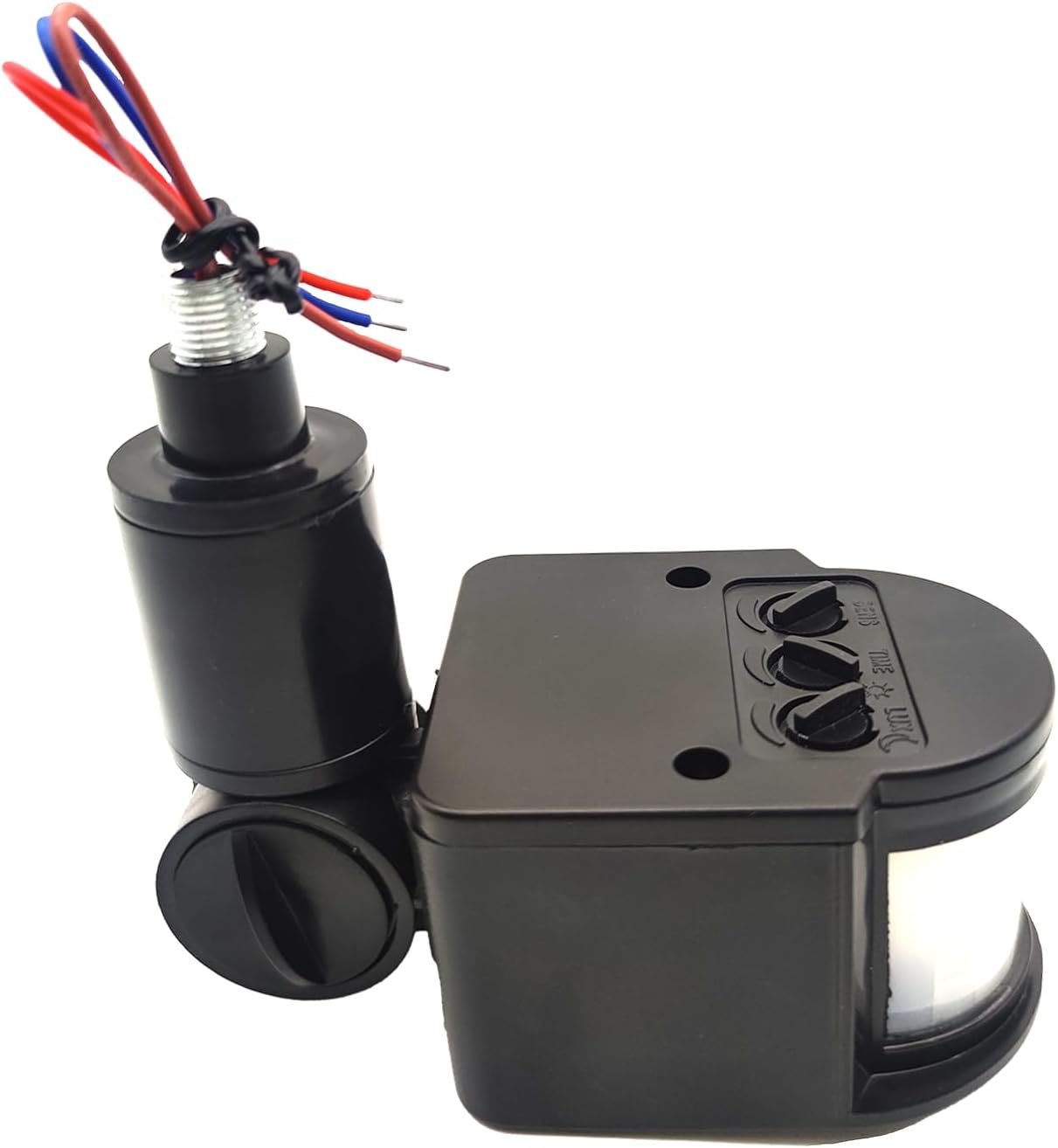 HANNAHONG PIR Motion Detector, Passive Infrared Smart Sensor Switch, AC110-220V, Waterproof Outdoor,Human Body Sensor for LED Light, Auto Dusk to Dawn Inductor Switch (Black) HANNAHONG PIR Motion Detector, Passive Infrared Smart Sensor Switch, AC110-220V, Waterproof Outdoor,Human Body Sensor for LED Light, Auto Dusk to Dawn Inductor Switch (Black)