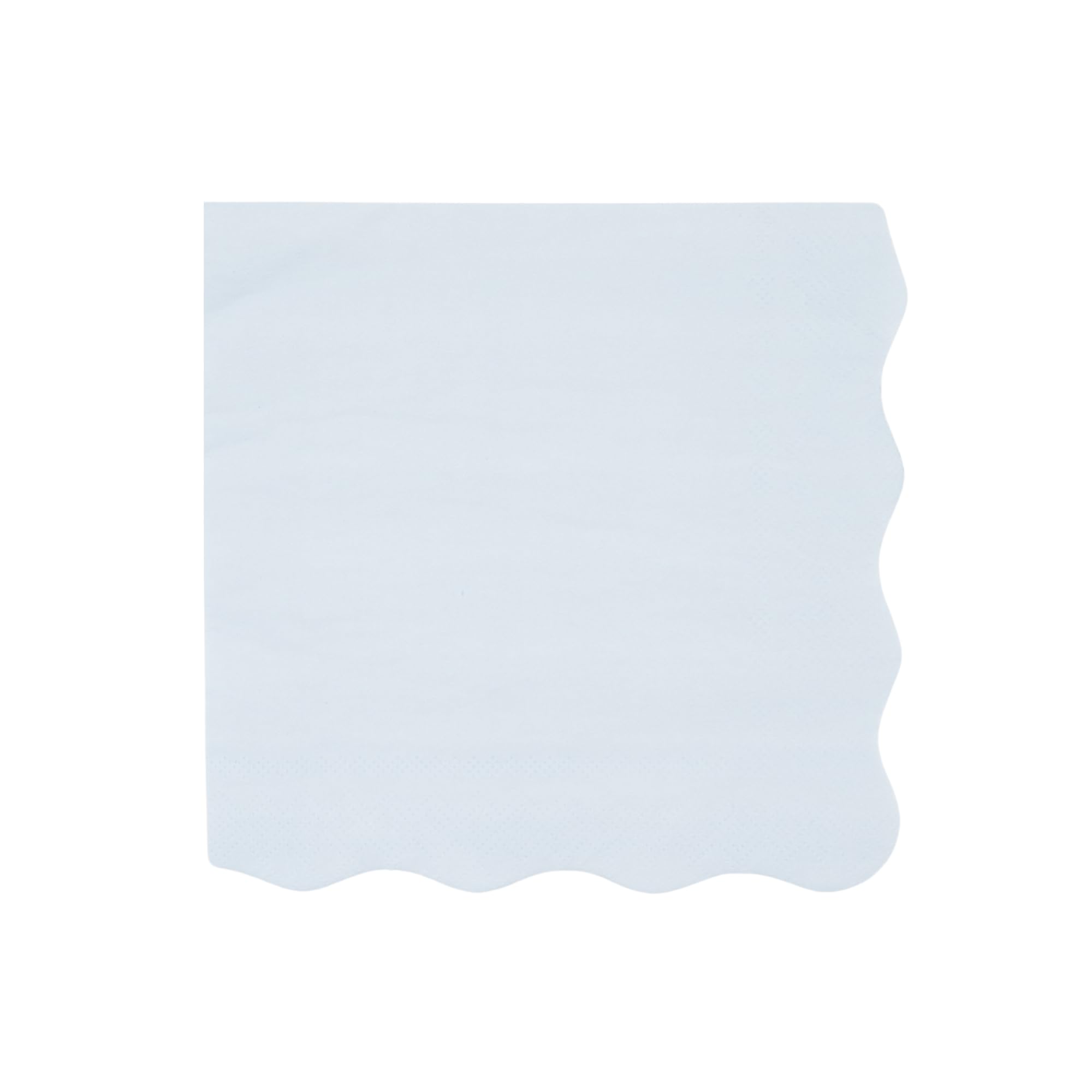Bonjour Fete Light Blue Wavy Large Paper Napkins | Premium Party Table Decor, Baby Shower, Easter, Hanukkah, Mermaid | Happy Birthday Decorations,
