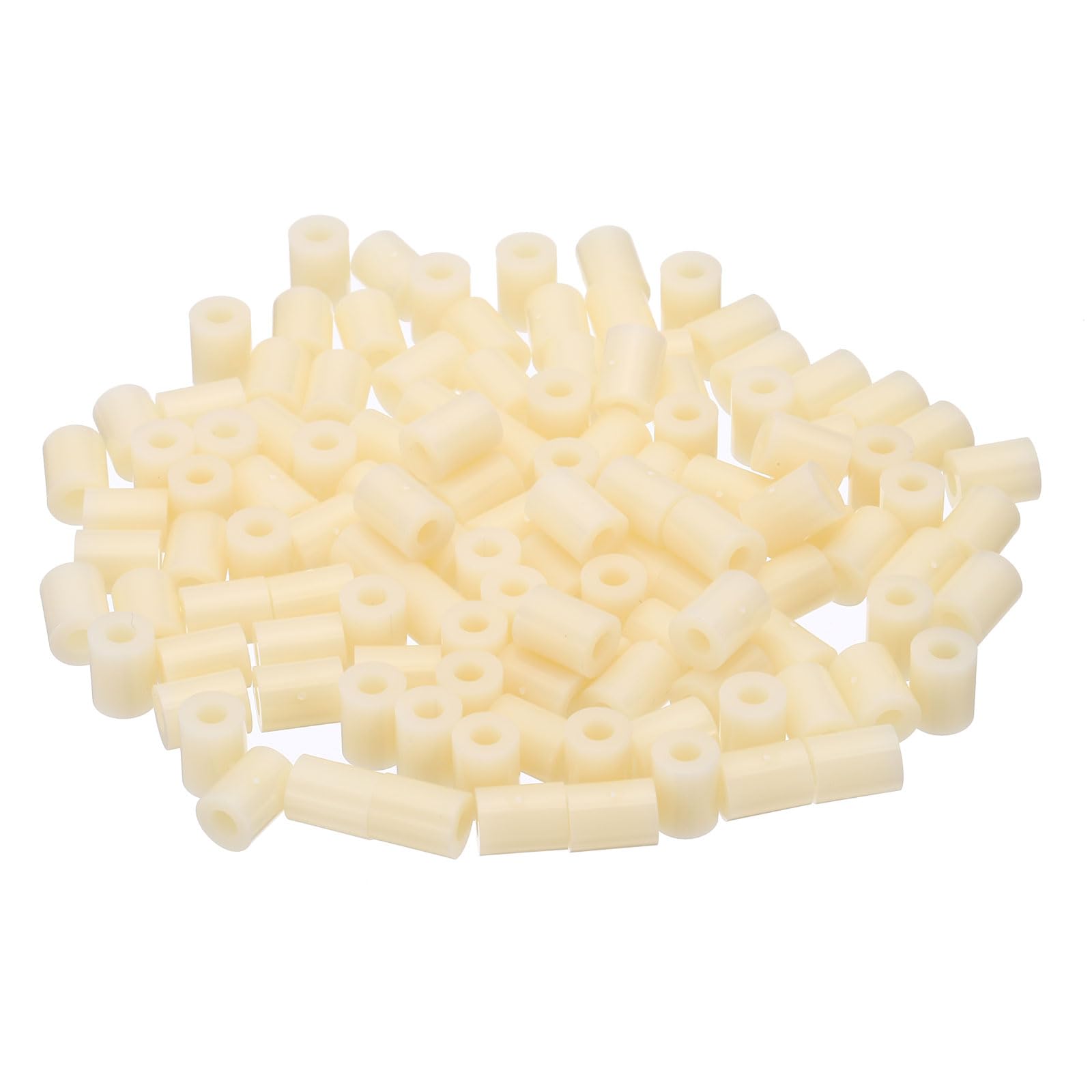 PATIKIL M3 Electrical Outlet ABS Spacers, 120 Pcs 3.2mm ID, 7mm OD, 9mm Length Washer Spacer Assortment Plastic Round Without Threaded,Switch and