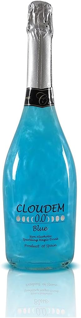 Cloudem Blue 0.0 Non Alcoholic Sparkling Magical Drink, 750ml, Imported from Spain