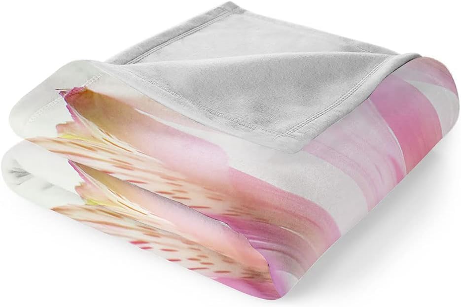 Couverture Polaire Fleurs Violettes 3D jeté de lit enfant