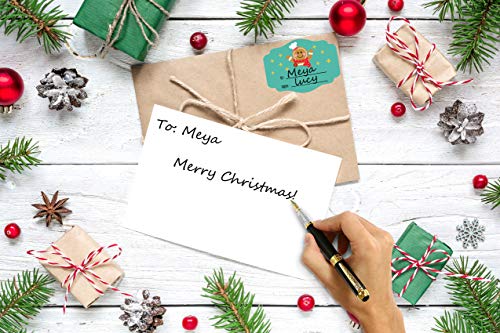 Joy Bang Gift Tags Sticker Christmas Labels Self Adhesive Christmas Gift Label Stickers Christmas Name Stickers to and from Labels Stickers for Gift Holiday Xmas Gift Greeting Tags Stickers