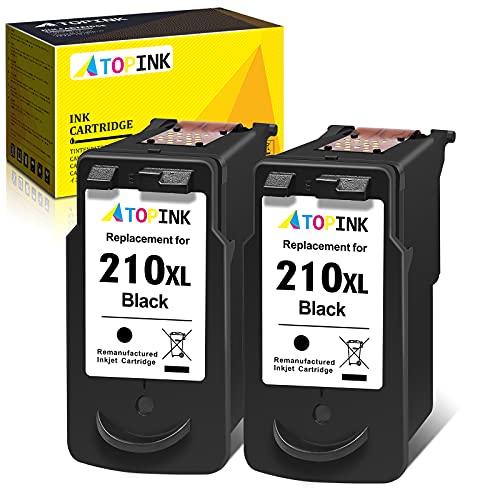 Up To 40% OFF ATOPINK Remanufactured Ink Cartridge Replacement for Canon PG-210XL 210XL 210 XL (2 Black) Work with Pixma MP495 MP280 MX340 MX410 MP250 MX320 MP480 MP490 MP240 MX420 iP2700 MX330 MP230 iP2702 Printer