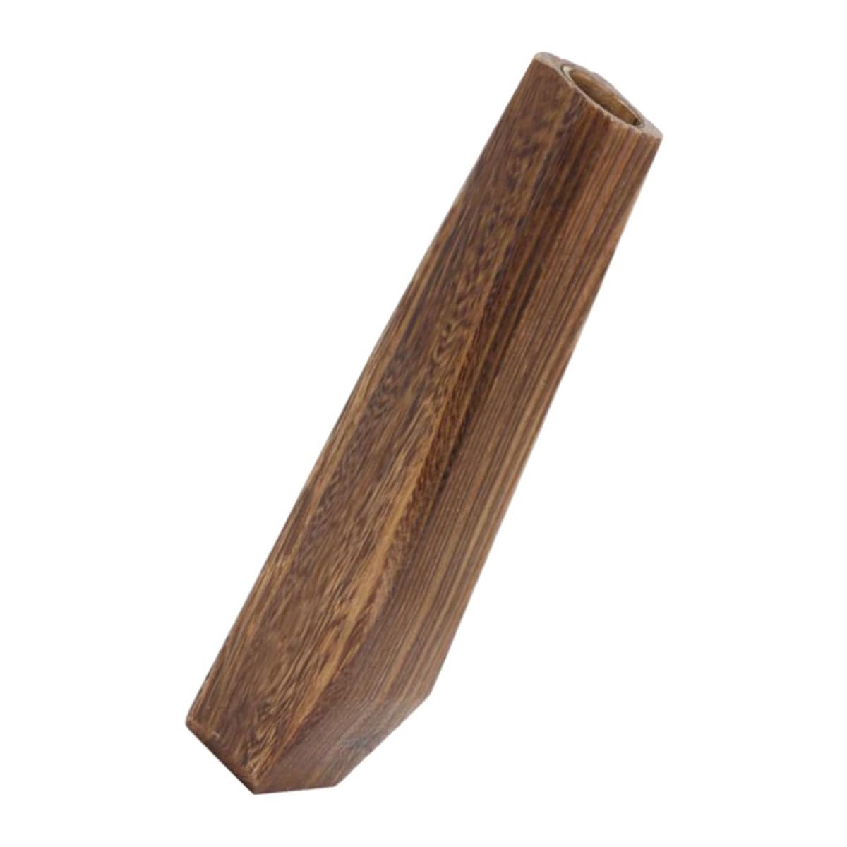 Vase en bois rectangulaire pot de fleurs design simple et chic