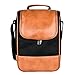Freshore® Wine Leather Tote Cooler Insulated Bag - Luxury 2 Bottle Carrier Design For Lunch/Travel - Idea Gift For Women/Man (Reserve Place For Corkscrew Opener, Light Brown)