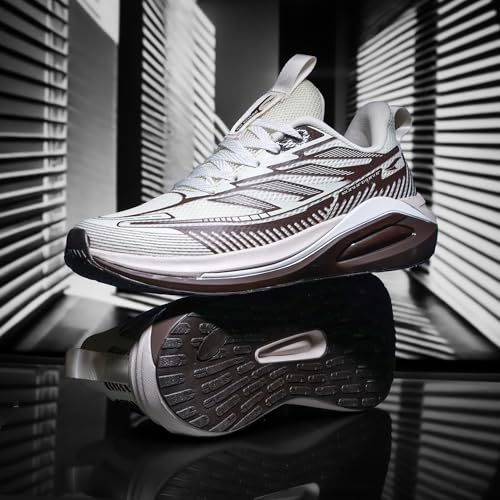 Image of ASIAN Quantum-25 Men's Running Shoes | Lightweight Sneakers with Air-Cushioned Sole, Breathable Knit Upper & Shock-Absorb Comfort | Perfect for Travel, Street Style
