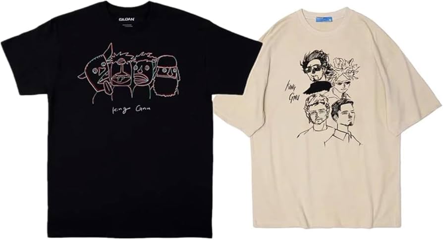 Amazon.co.jp: King Gnu Tシャツ 常田大希 バンド 半袖 男女兼用 T