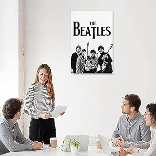 ICHU Poster des Beatles sur toile – Impression d’art moderne pour chambre à coucher – 20 x 30 cm - Les Beatles, Paul McCartney, John Lennon, RIngo Starr, George Harrison ICHU Poster des Beatles sur toile - Impression d'art moderne pour chambre à coucher - 20 x 30 cm – Image 5