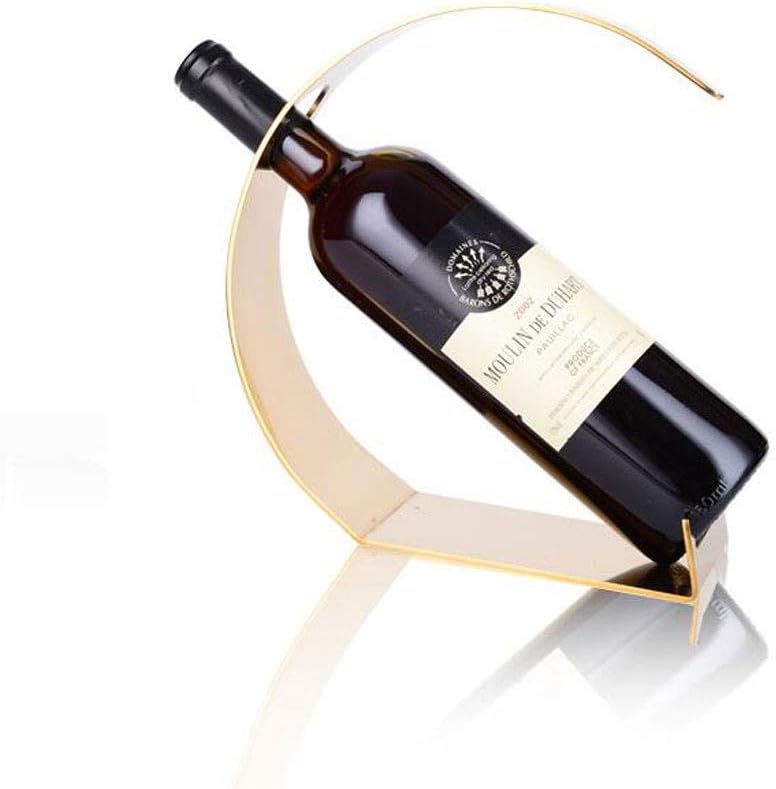 Wine Rack Stainless Steel Freestanding Standard Wine Bottle Shelf Wine Bracket Creative Restaurant Living Room Bar Silver